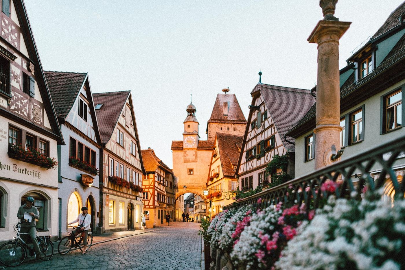 A historic half-timbered town in Baden-Wurttemberg